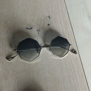Silver grey black sunglasses